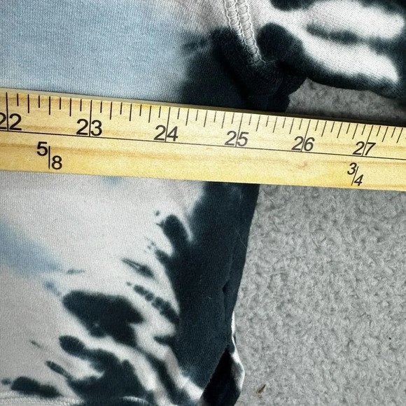 Electric & Rose Sweatshirt Women Small Blue Tie Dye Oversized Hi Low Boho Hippie - Picture 6 of 6